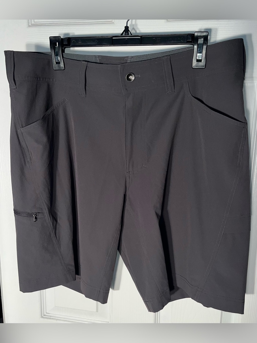Marmot Men’s Nylon Shorts Size 36 Gray Fishing Camping Zipper Pocket